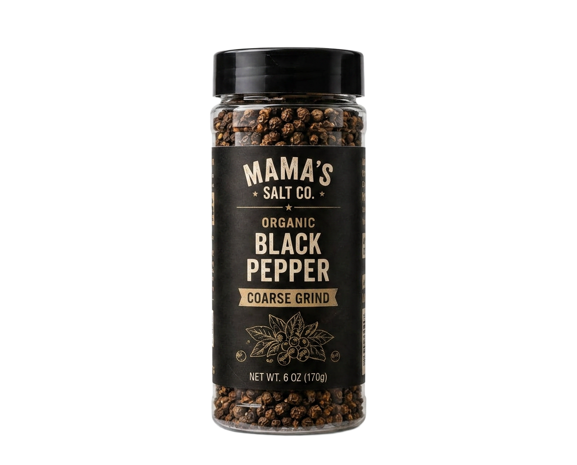 Organic Black Pepper — Coarse Grind